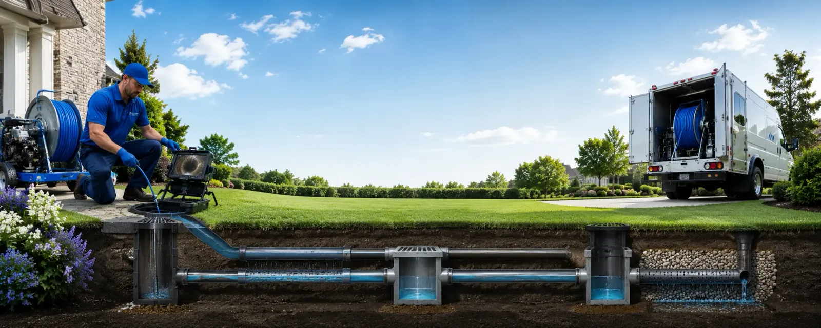 Outdoor drain cleaning information for Vale, SD